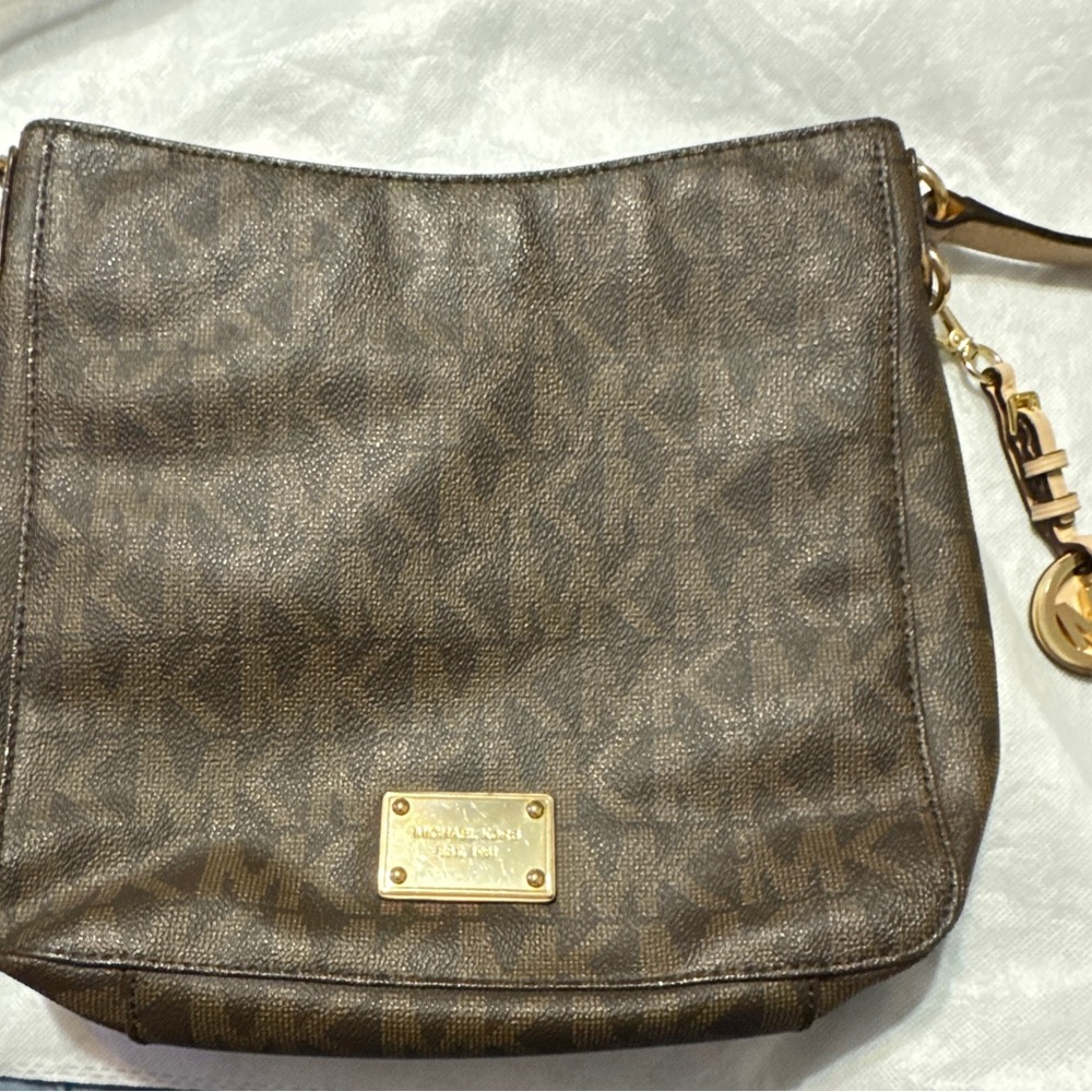 Michael Kors Signature Brown Crossbody Bag